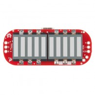 MyoWare LED Shield - moduł z 10-segmentowym wskaźnikiem LED - widok z góry