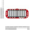 MyoWare LED Shield - moduł z 10-segmentowym wskaźnikiem LED - wymiary