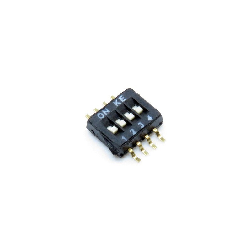 DIP-Switch 4 sections SMD 1.27mm