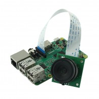 Kamera ArduCam OV5647 5Mpx z obiektywem LS-2716 CS mount dla Raspberry Pi - podłączony do Raspberry Pi