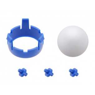Support ball + fixing for Romi Chassis - Blue
