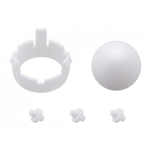 Support ball + fixing for Romi Chassis - White