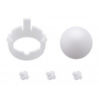Support ball + fixing for Romi Chassis - White