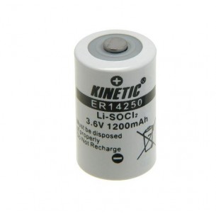Lithium battery ER14250, 1.2 Ah, 3.6 V, 1 / 2AA