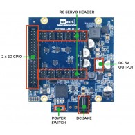 Terasic Servo Motor Kit - Sterownik serwomechanizmów do zestawów FPGA TerasIC serii DE - rozmieszczenie elementów
