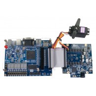 Terasic Servo Motor Kit - Sterownik serwomechanizmów do zestawów FPGA TerasIC serii DE - podłączony do TerasIC DE0-CV