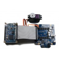 Terasic Servo Motor Kit - Sterownik serwomechanizmów do zestawów FPGA TerasIC serii DE - podłączony do TerasIC DE0-NANO