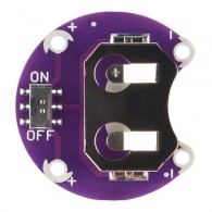 LilyPad Coin Cell Battery Holder - module with a CR2032 battery socket