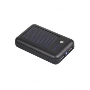 PowerBank M-Life 6000 mAh with solar battery and LED flashlight