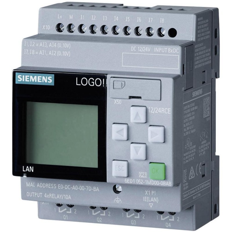 Zestaw startowy Siemens LOGO! 12/24 RCE (6ED1052-1MD00-0BA8) (EDU)