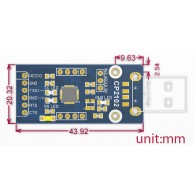 Konwerter USB-UART CP2102 z wtykiem USB Waveshare