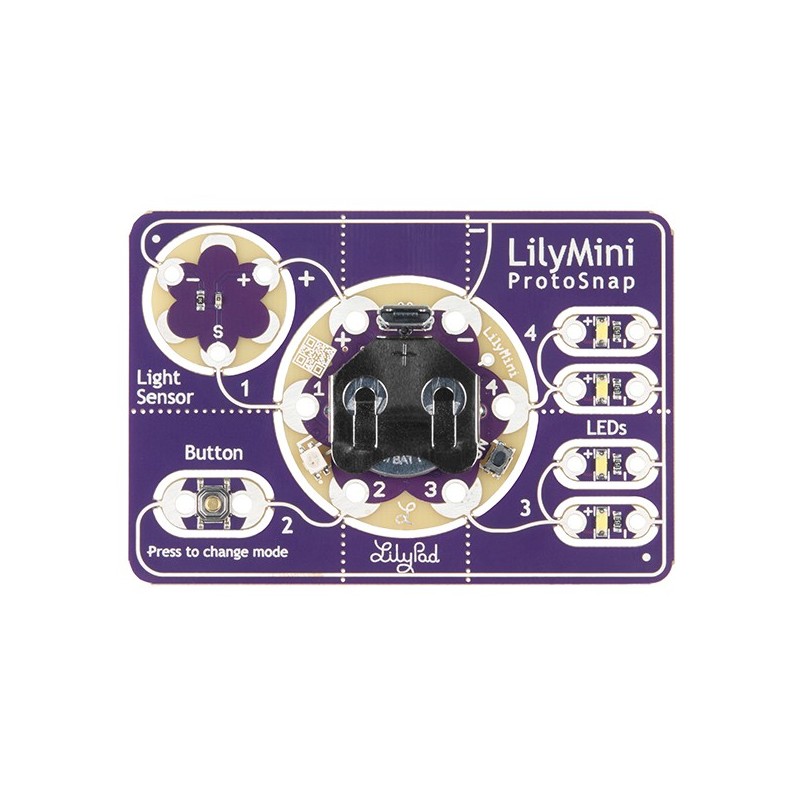LilyPad LilyMini ProtoSnap - модуль прототипування інтерактивного одягу