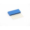 Contact strip 2.54mm straight extended 1x8, blue