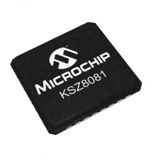 KSZ8081RNBCA-TR - 10Base-T/100Base-TX Ethernet PHY with RMII interface, QFN32, RoHS, Microchip