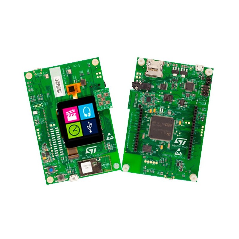 STM32F413H-DISCO - zestaw uruchomieniowy z mikrokontrolerem STM32F413H STM32F413H-DISCO - zestaw uruchomieniowy z mikrokontrolerem STM32F413H