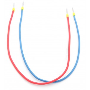 Przewody zasilające M-M (niebieski, czerwony) o długości 30 cm - 2 szt.