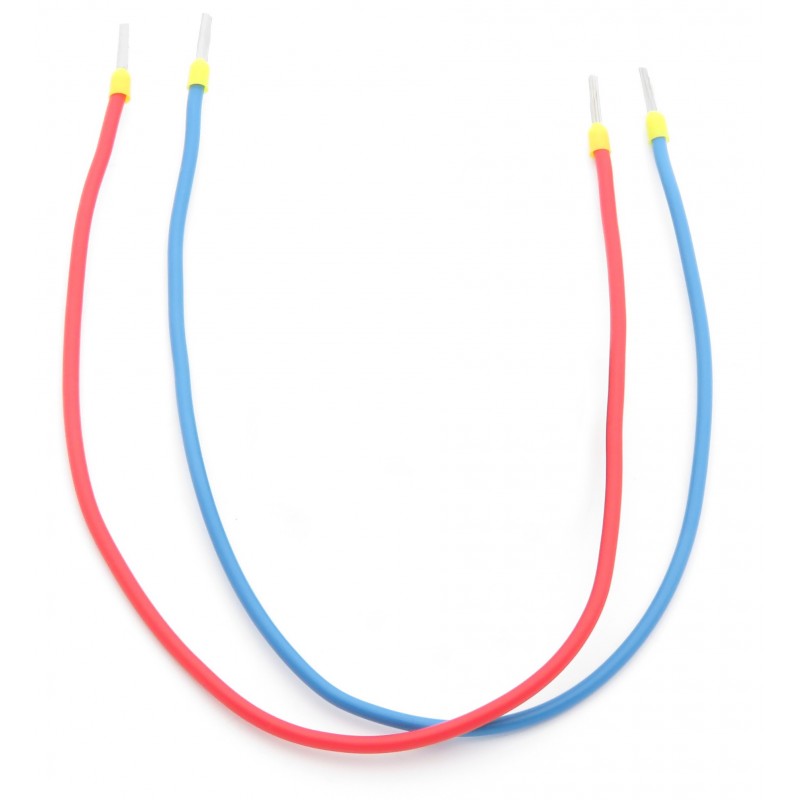 Przewody zasilające M-M (niebieski + czerwony) o długości 30 cm - 2 szt.