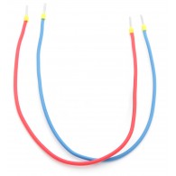 Przewody zasilające M-M (niebieski + czerwony) o długości 30 cm - 2 szt.
