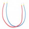 Power cables M-M (blue + red) 30 cm long - 2 pcs