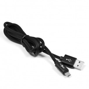 USB A 2.0 / USB C silicone cable 1 m, black eXtreme