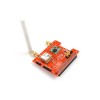 Seeed studio LoRa / GPS HAT - extension for Raspberry Pi - view with mounted antenna
