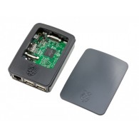Raspberry Pi 3 housing in black and gray