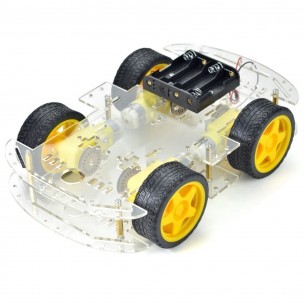 4WD chassis with engines, transparent