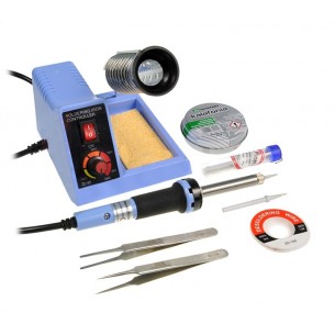 ZD-99 soldering set with tin, rosin, tweezers, arrowhead and tape