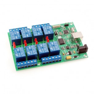 AVT5588 C - controller - timer with 8 relays. Assembled set