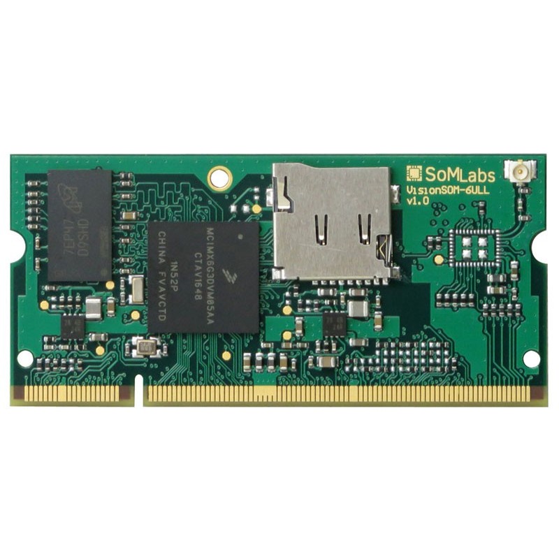 VisionSOM-6ULL - moduł z procesorem i.MX6 ULL i gniazdem micro-SD
