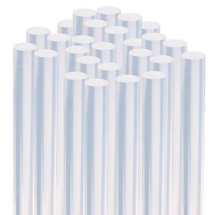 Hot-melt adhesive with a diameter of 11mm and a length of 30cm, transparent