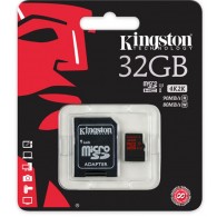 Kingston micro SDHC 32GB class 10, 90R/80W + Adapter