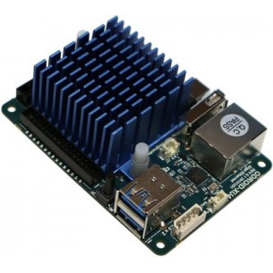 ODROID-XU4Q with passive tall-blue-heat-sink mounted