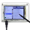 Uctronics - Wyświetlacz TFT 3,5" z panelem dotykowym, obudową i kartą SD do Raspberry Pi 3