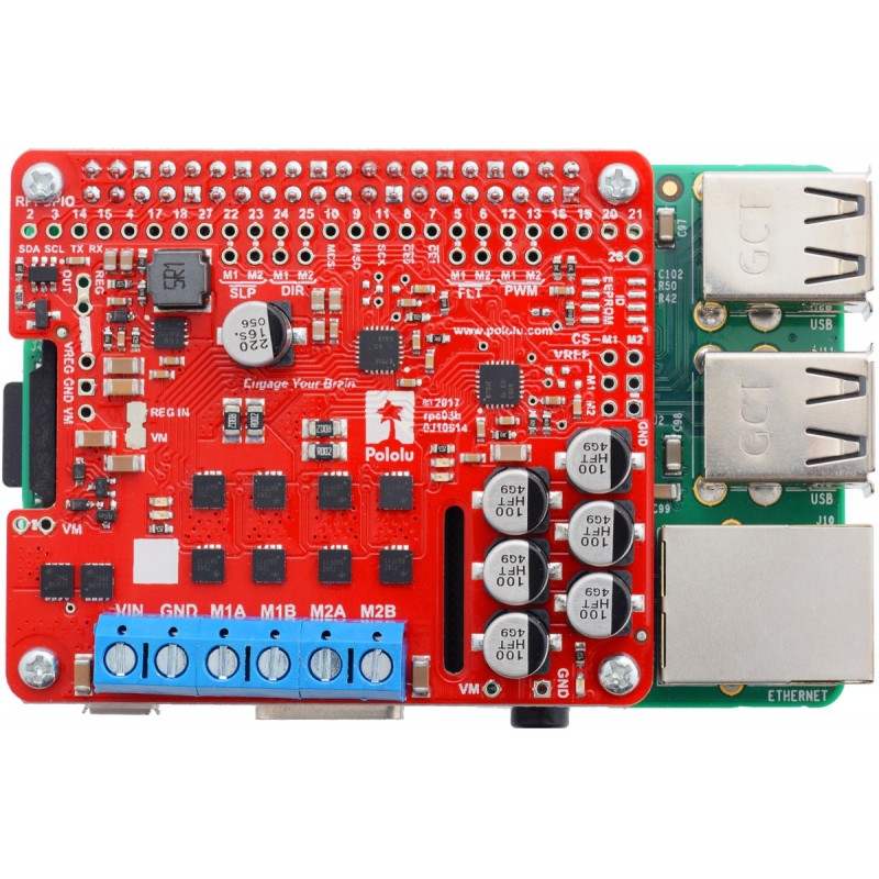 Pololu 3752 Pololu Dual G2 HighPower Motor Driver 24v14 for