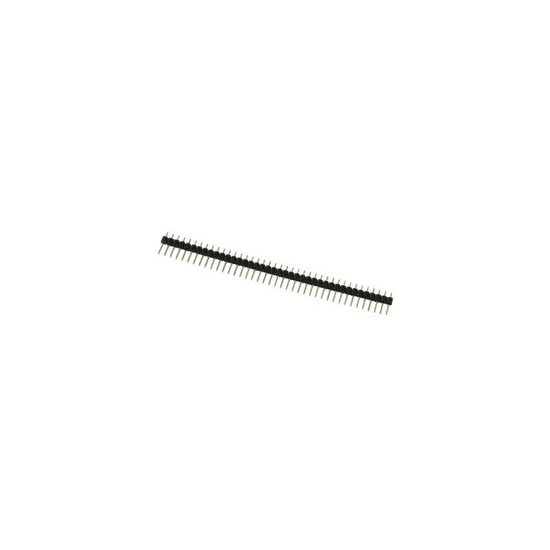 Goldpin black 1x40 pins. easy to print, 2.54mm pitch