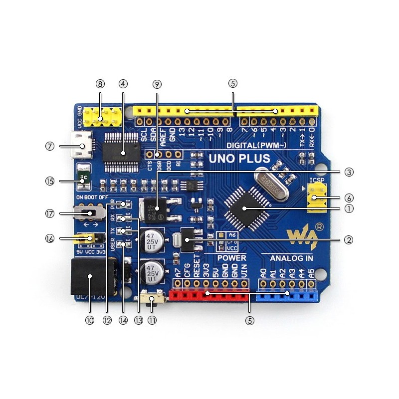 Waveshare AlphaBot Bluetooth - a robot construction kit for Arduino ...