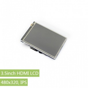 Waveshare kolorowy ekran HDMI LCD IPS 3,5" 480 x 320 z panelem dotykowym dla Raspberry Pi
