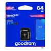 GOODRAM MicroSDHC 64GB Class10 UHS-I memory card with adapter