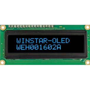 Alphanumeric display OLED 2x16 WEH001602ABPP5N00000