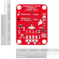 SparkFun Capacitive Touch- AT42QT1011 - przycisk dotykowy z układem AT42QT1011 - wymiary