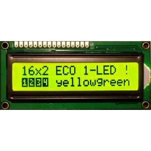 Wyświetlacz alfanumeryczny LCD-PC-1602A-YHY Y/G-1L E6 C