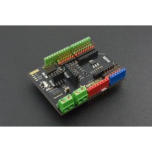 Gravity: IO Expansion & Motor Driver Shield - an expansion board for Arduino