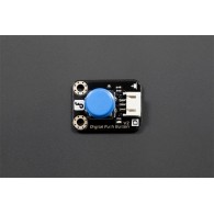DFRobot Gravity - Button with LED and overlay (Blue) - top view