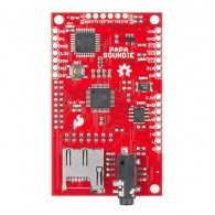 SparkFun Papa Soundie Audio Player - board with ATmega 328P microcontroller - top view