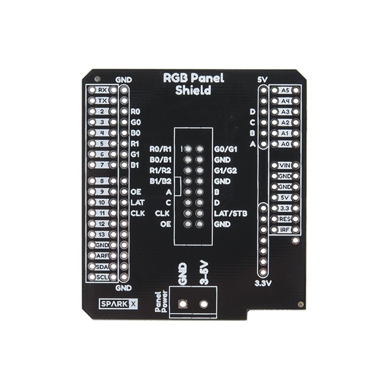 RGB Panel Shield - розширення Arduino для керування світлодіодними дисплеями