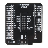 RGB Panel Shield - rozszerzenie dla Arduino do sterowania wyświetlaczami LED - widok od góry