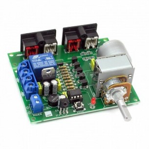 AVT3222 B - an audio potentiometer with a relay controlled by any remote control. Self-assembly set