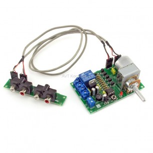 AVT3222 C - an audio potentiometer with a relay controlled by any remote control. Assembled set