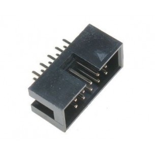 BH10S - straight male straight 2,54mm socket for printing, for IDC plug